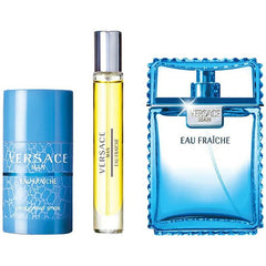 Versace Man Eau Fraiche Gift Set 100ml EDT + 75ml Deodorant Stick + 10ml EDT