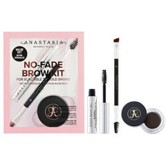 Anastasia Beverly Hills No-Fade Brow Kit 4g Dipbrow Pomade + 2.5ml Mini Clear Brow Gel + Brush