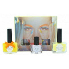Ciate Corrupted Neon Manicure Gift Set 13.5ml Neon Orange Nail Polish + 10g Neon Glitter + 5ml Black Light Top Coat
