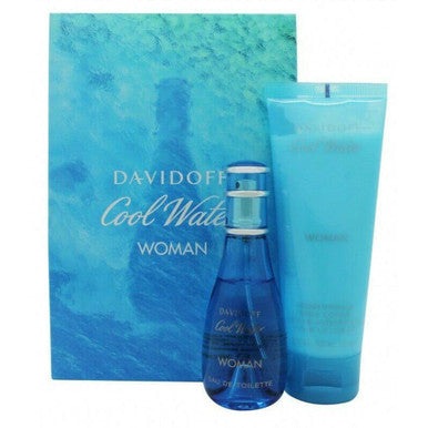 Davidoff Cool Water Woman Gift Set 30ml EDT + 75ml Body Lotion