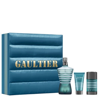 Jean Paul Gaultier Le Male Gift Set 125ml EDT + 50ml Aftershave Balm + 75g Deodorant Stick