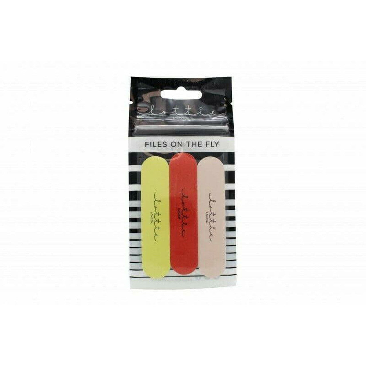 Lottie London Files On The Fly Mini Nail Files - Pack Of 3