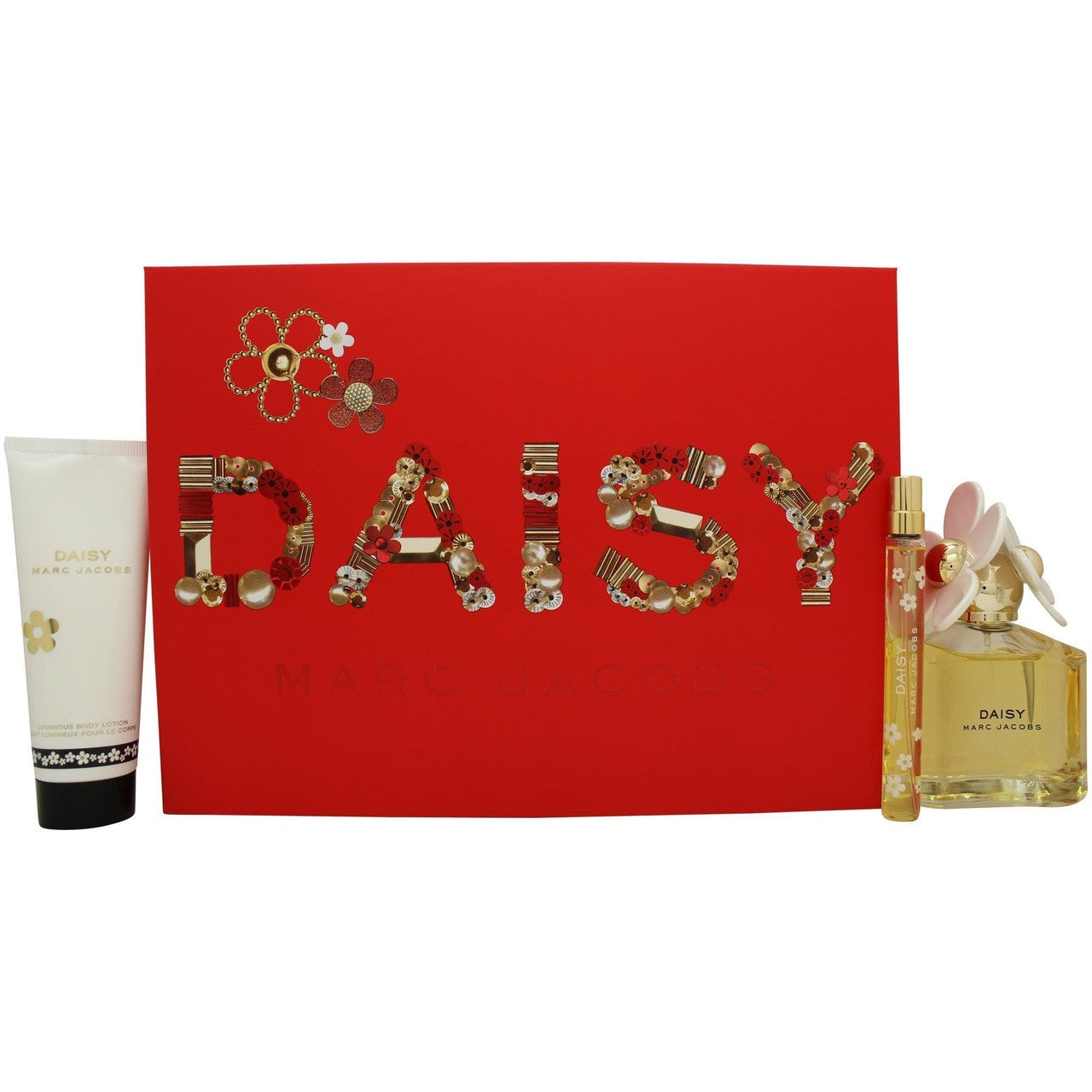 Marc Jacobs Daisy Gift Set 100ml EDT + 75ml Body Lotion + 10ml EDT