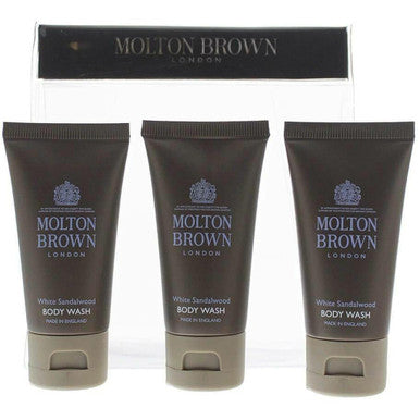 Molton Brown White Sandalwood Body Wash Gift Set 3 x 30ml