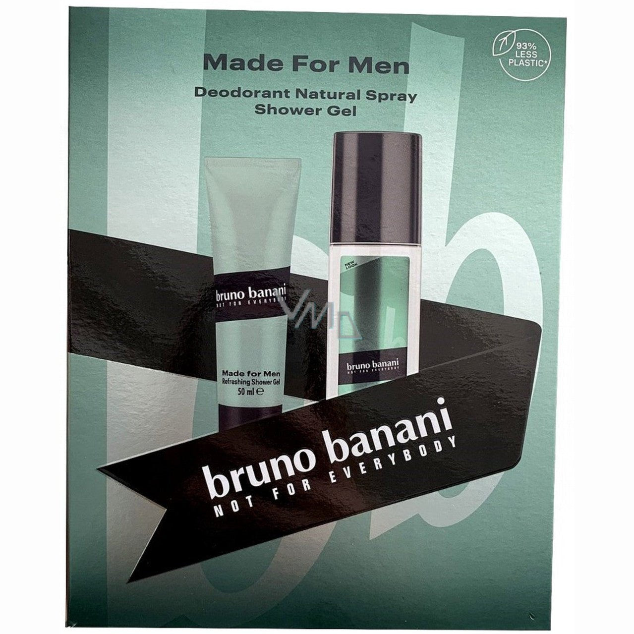 Bruno Banani Made for Men Gift Set 75ml Deodorant Natural Spray + 50ml Shower Gel