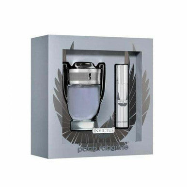 Paco Rabanne Invictus Gift Set 50ml EDT + 10ml EDT Travel Spray