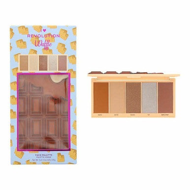 Makeup Revolution I Heart Revolution Waffle Chocolate Face Palette 18g