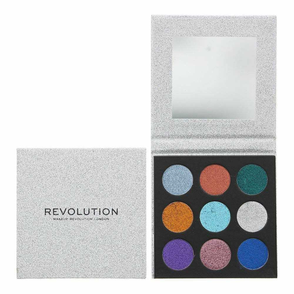 Makeup Revolution Pressed Glitter Eyeshadow Palette 9 x 1.5g - Illusion