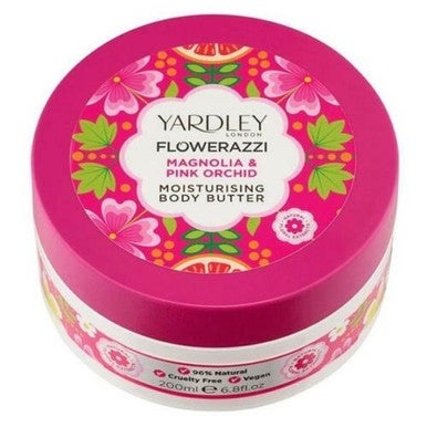 Yardley Flowerazzi Magnolia & Pink Orchid Body Butter 200ml