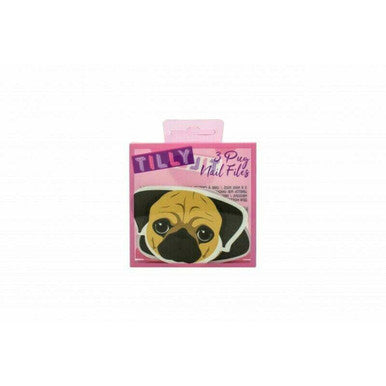 Tilly & Friends Pug Nail Files Gift Set 3 x Nail Files