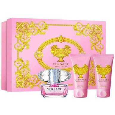 Versace Bright Crystal Gift Set 50ml EDT + 50ml Shower Gel + 50ml Body Lotion