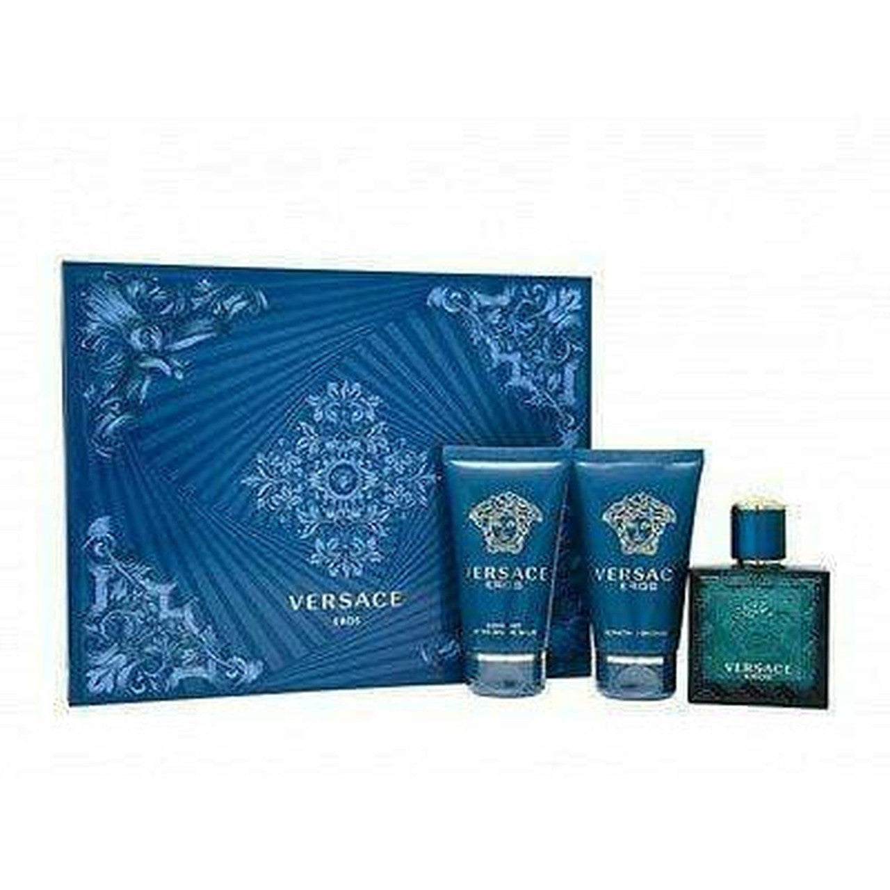 Versace Eros Gift Set 50ml EDT + 50ml Aftershave Balm + 50ml Shower Gel