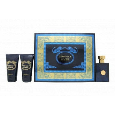 Versace Pour Homme Dylan Blue Gift Set 50ml EDT + 50ml A/Shave Balm + 50ml Shower Gel